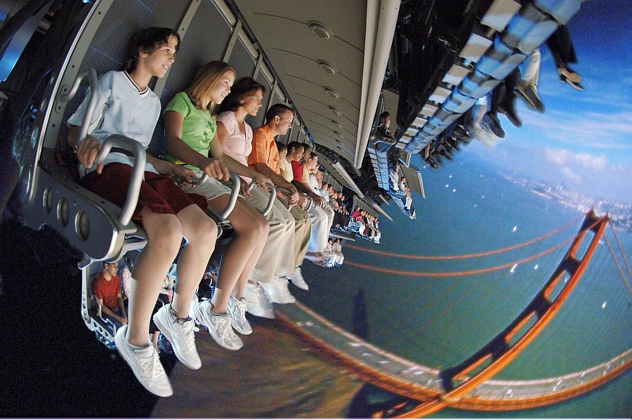 passeio na simulação do Soarin passeio na simulação do Soarin