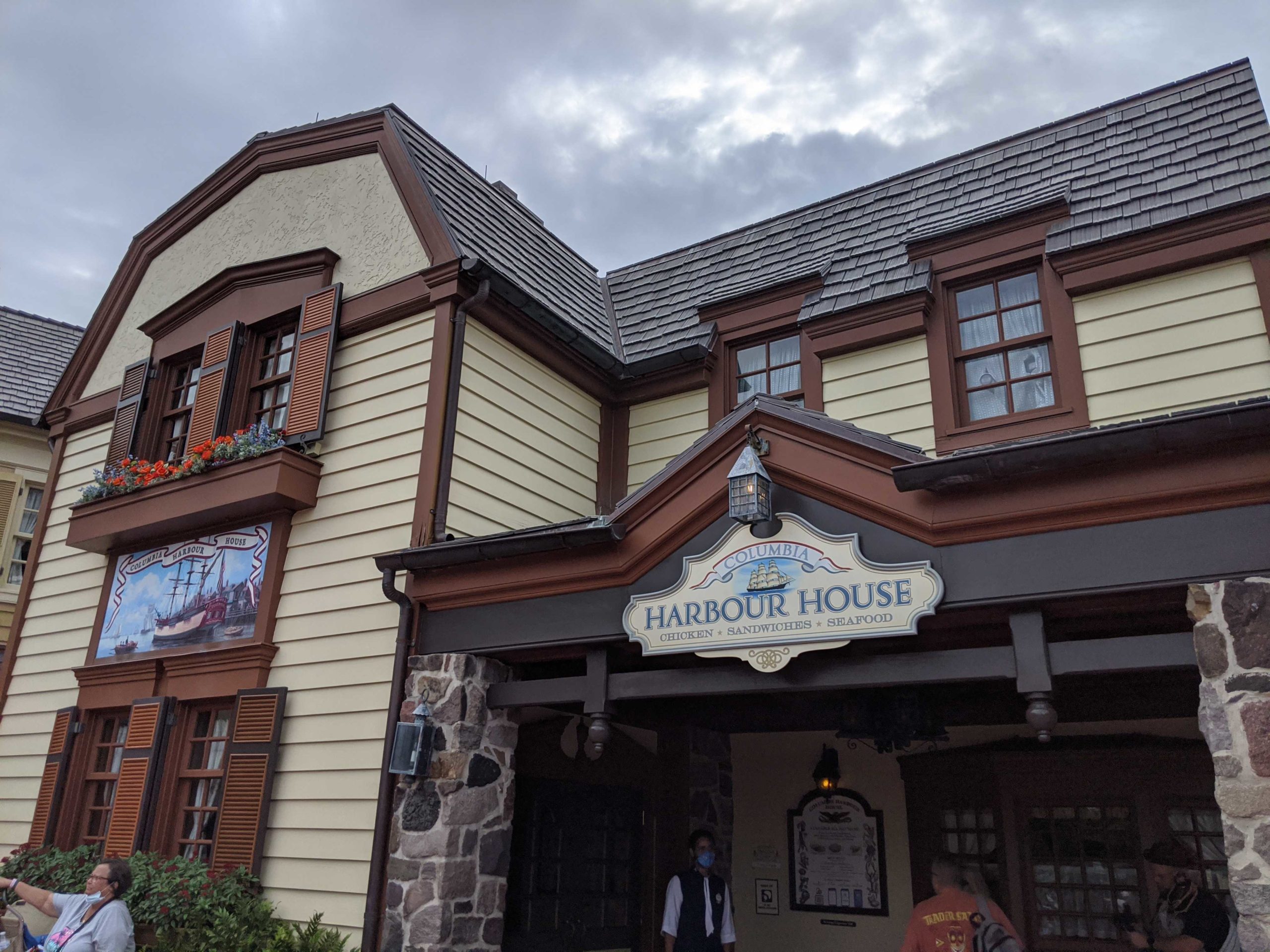 Entrada do restaurante Columbia Harbour House