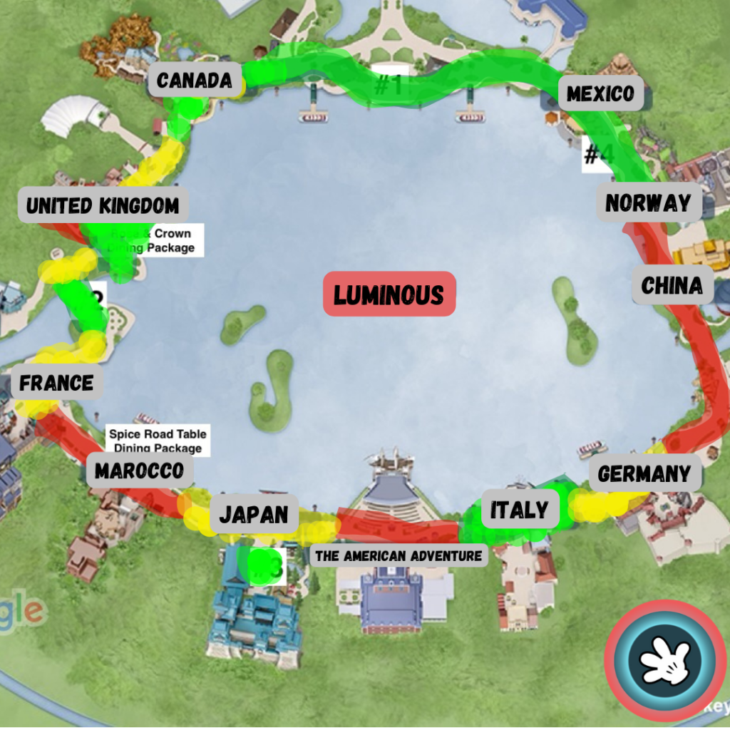 Mapa Epcot