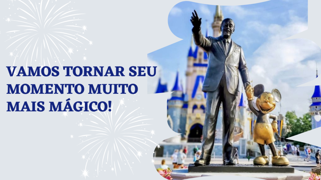 Slogan do Guiamento Virtual Disney a Vista no Genie+